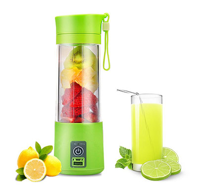 Portable Blender USB Juicer Cup,Juicer Machine 380ml with USB Charger Fruit Mixing Machine Personal Size Rechargeable Juice Blender and Mixer